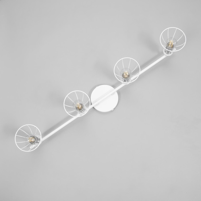 Светильник Светильник "Бостон" 4х60Вт Е14 белый/хром