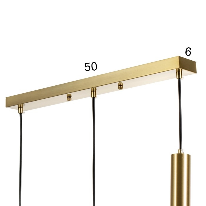 Светильник BayerLux Подвес BayerLuxной Светильник BayerLux Подвес BayerLuxной "Гелла" 3хLED 18Вт 4000К латунь 50х4х30-180см