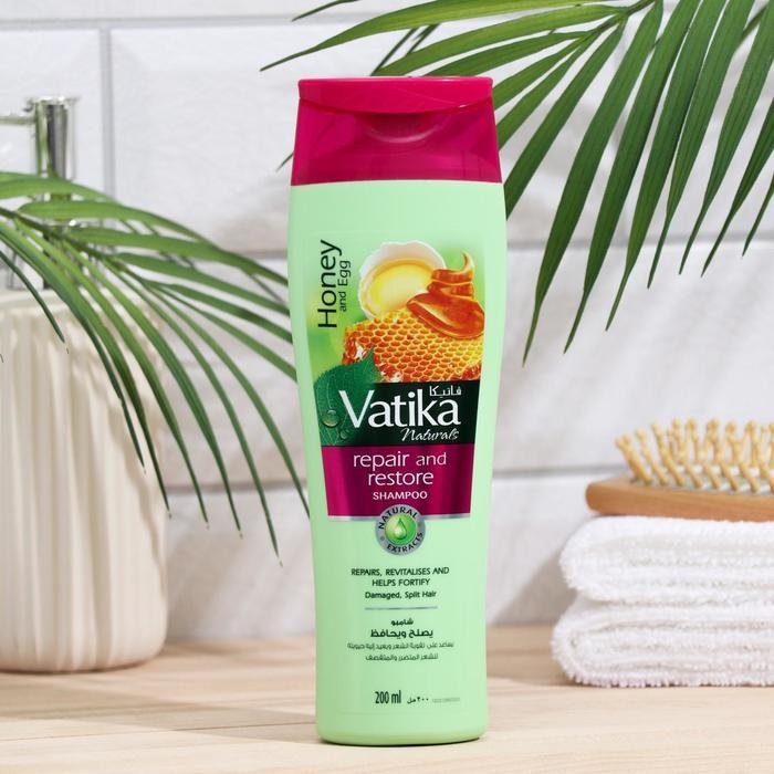 Шампунь для волос Dabur VATIKA Naturals Repair & Restore исцеление и восстановление, 200 мл Шампунь для волос Dabur VATIKA Naturals Repair & Restore исцеление и восстановление, 200 мл