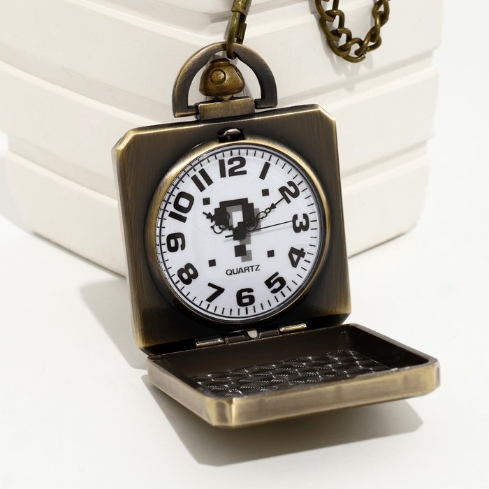 Часы карманные Часы карманные "Куб", кварцевые, d циферблата-4.6 см, цепочка l-38 см