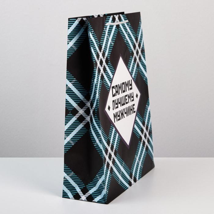 Пакет подарочный ламинированный, упаковка, «Самому лучшему мужчине», L 28 х 38 х 9 см Пакет подарочный ламинированный, упаковка, «Самому лучшему мужчине», L 28 х 38 х 9 см