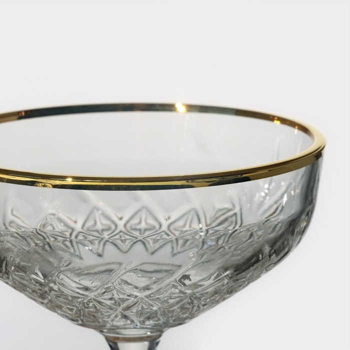 Набор стеклянных бокалов Timeless, 255 мл, 4 шт, с золотой каймой Набор стеклянных бокалов Timeless, 255 мл, 4 шт, с золотой каймой