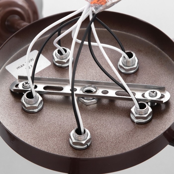 Люстра Люстра "Онлайн" (цилиндр) 5х15Вт Е27 МОДЕЛЬ: BR 00220 венге/белый