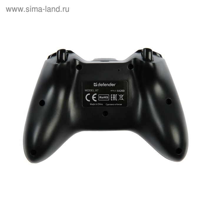 Геймпад Defender X7 USB, беспроводной, Bluetooth, Android, чёрный Геймпад Defender X7 USB, беспроводной, Bluetooth, Android, чёрный