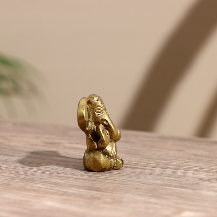 Сувенир Сувенир "Ганеша" латунь 3 см