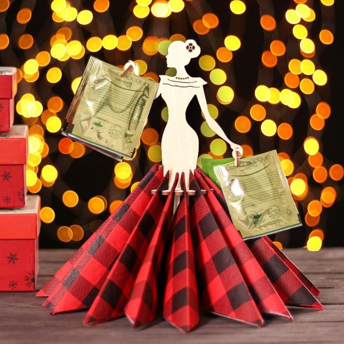 Салфетница деревянная «Статная», с держателем для чая, 25×13×13 см Салфетница деревянная «Статная», с держателем для чая, 25×13×13 см