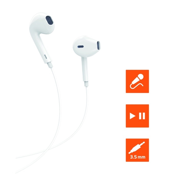 Наушники GoPower GPHP01, проводные, вкладыши, микрофон, 1,2 м, белые Наушники GoPower GPHP01, проводные, вкладыши, микрофон, 1,2 м, белые