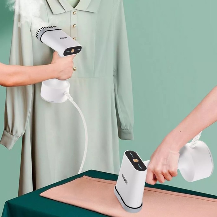 Отпариватель Kitfort KT-9152, ручной, 1500 Вт, 150 мл, 20 г/мин, шнур 2.5 м, белый Отпариватель Kitfort KT-9152, ручной, 1500 Вт, 150 мл, 20 г/мин, шнур 2.5 м, белый