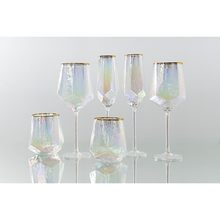 Бокал из стекла для вина Magistro &laquo;Дарио&raquo;, 500 мл, 7,3&times;25 см, цвет перламутровый