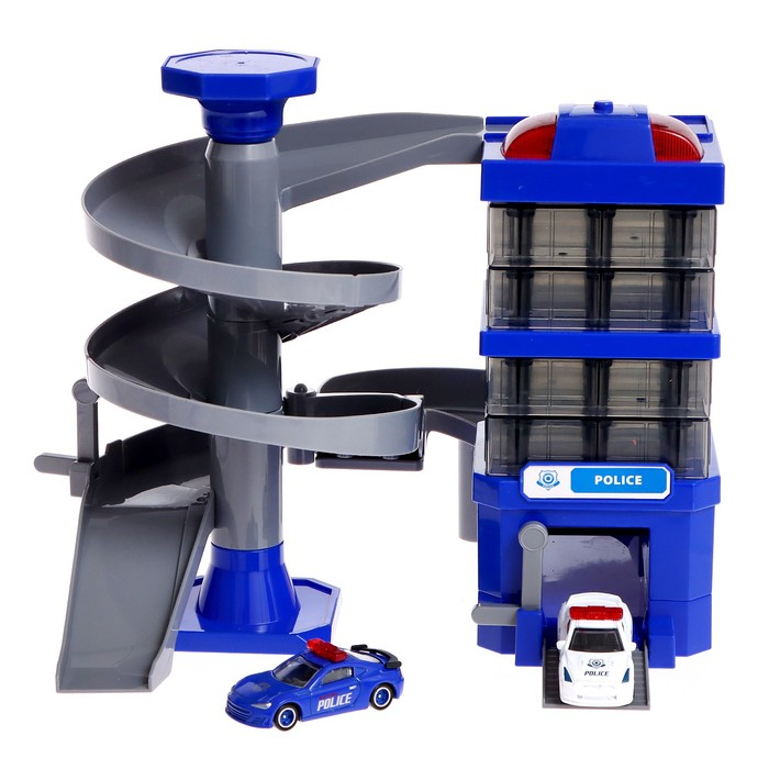 Парковка «Полицейский участок», с 2 машинками, свет и звук Парковка «Полицейский участок», с 2 машинками, свет и звук