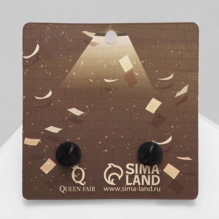 Набор значков (2 шт.) «Бандиты», цветной в чёрном металле Набор значков (2 шт.) «Бандиты», цветной в чёрном металле