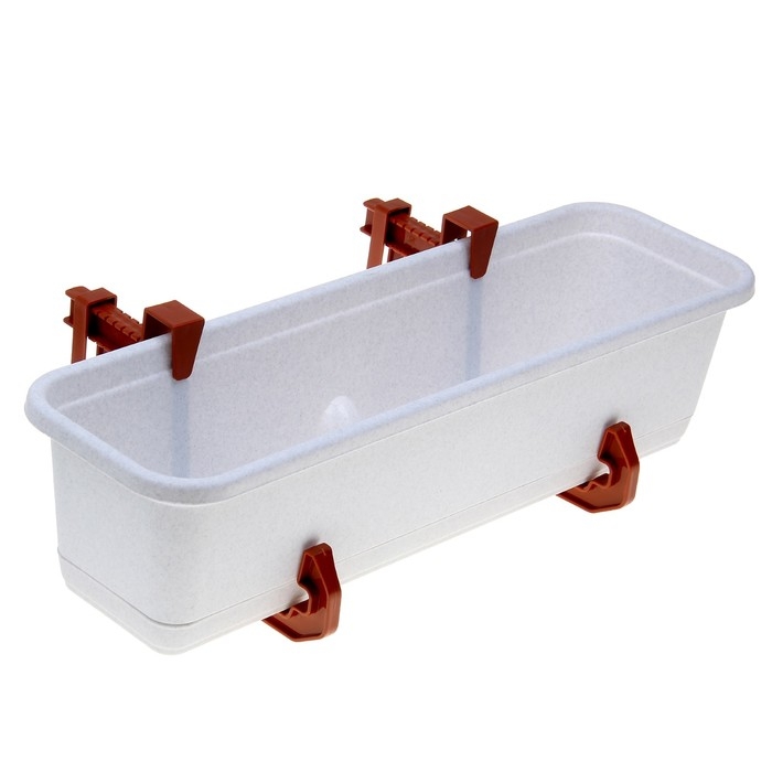 Крепление для балконных ящиков универсальное, 2 шт, цвет терракотовый Крепление для балконных ящиков универсальное, 2 шт, цвет терракотовый