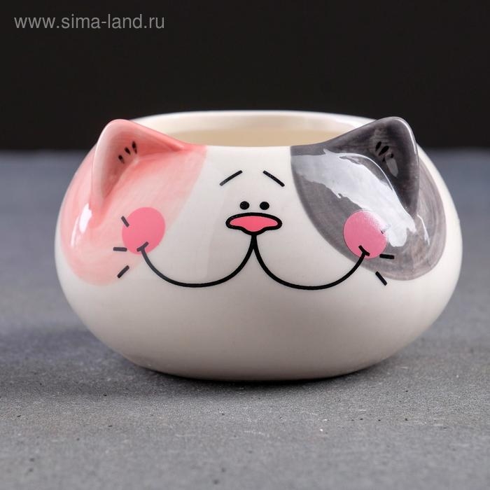 Горшок Горшок "Котенок" 9х6см, МИКС