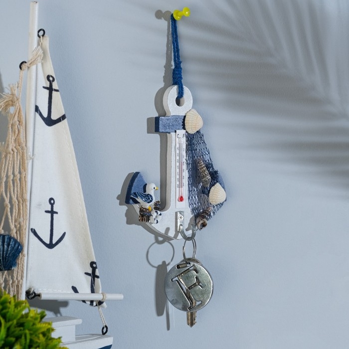 Термометр «Якорь с чайкой», 12 х 9,5 х 2,5 см Термометр «Якорь с чайкой», 12 х 9,5 х 2,5 см