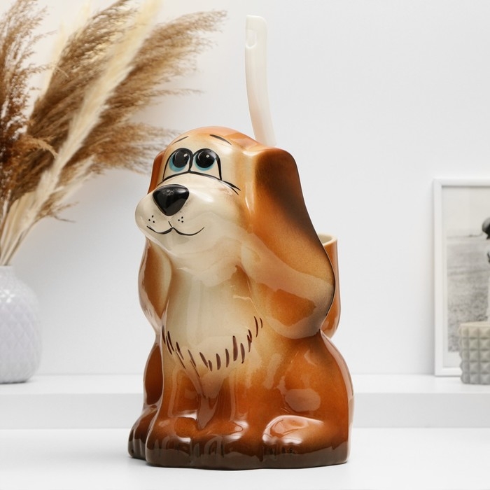 Подставка под ёрш Подставка под ёрш "Собака", с ёршиком