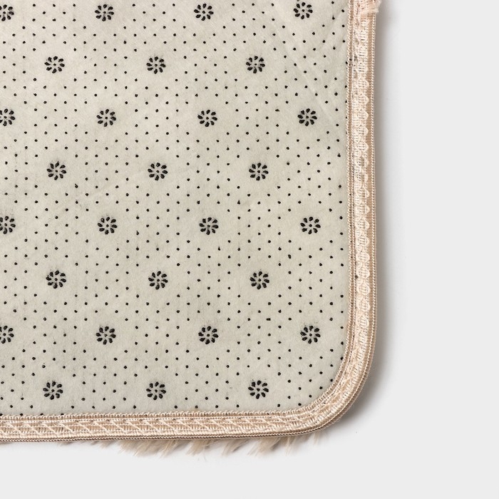 Коврик для дома Доляна «Пушистик», 40×60 см, цвет бежевый Коврик для дома Доляна «Пушистик», 40×60 см, цвет бежевый