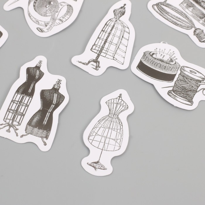 Наклейки для творчества Наклейки для творчества "Швейные аксессуары" набор 46 шт 6,4х4,4 см