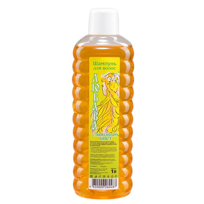 Шампунь для волос ЛЮБАВА липовый цвет, 1000 мл Шампунь для волос ЛЮБАВА липовый цвет, 1000 мл