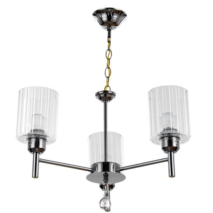 Люстра Люстра "Астра" 3х40Вт Е27 хром 48х48х96(56)см