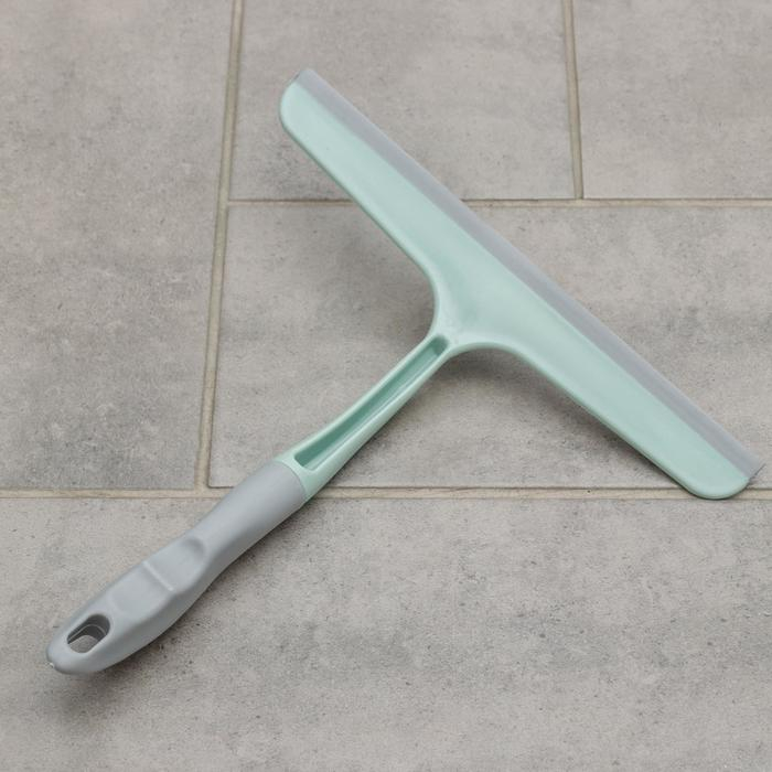 Щётки для уборки, набор из 5 предметов: совок, 3 щётки, водосгон, цвет МИКС