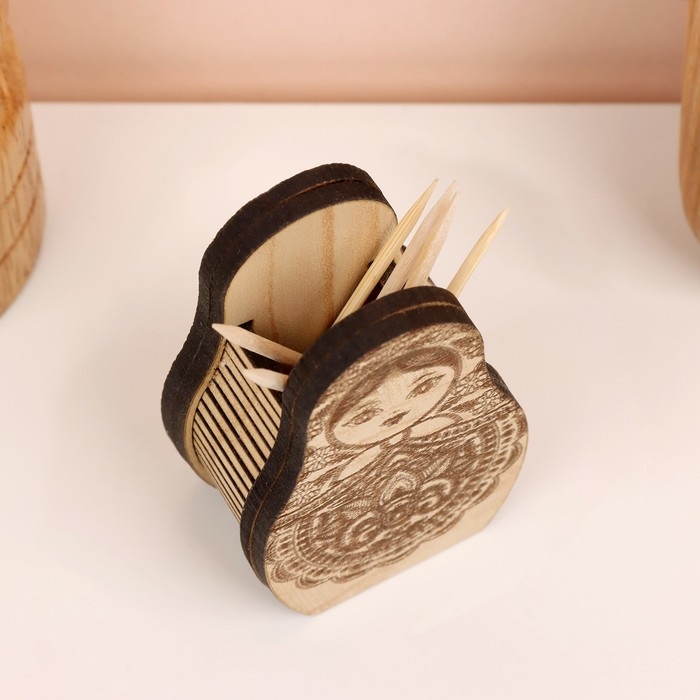 Подставка под зубочистки «Матрёшка», 4х6х3 см Подставка под зубочистки «Матрёшка», 4х6х3 см