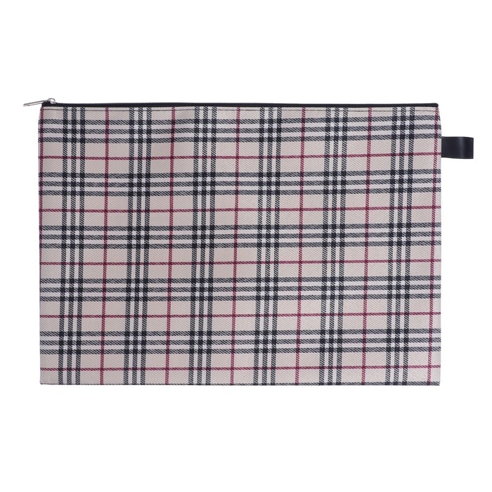 Папка-конверт на молнии Calligrata Папка-конверт на молнии Calligrata "Шотландка" А4, МИКС