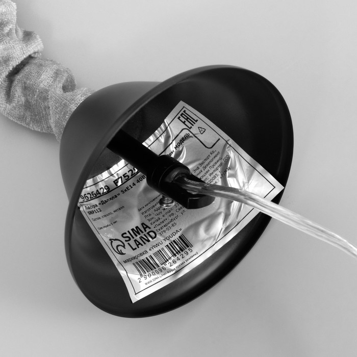 Люстра Люстра "Далила" 5хЕ14 40Вт черный золото 40х40х39см BayerLux