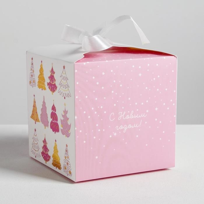 Коробка подарочная новогодняя складная «Чудеса», 12 х 12 х 12 см, Новый год Коробка подарочная новогодняя складная «Чудеса», 12 х 12 х 12 см, Новый год