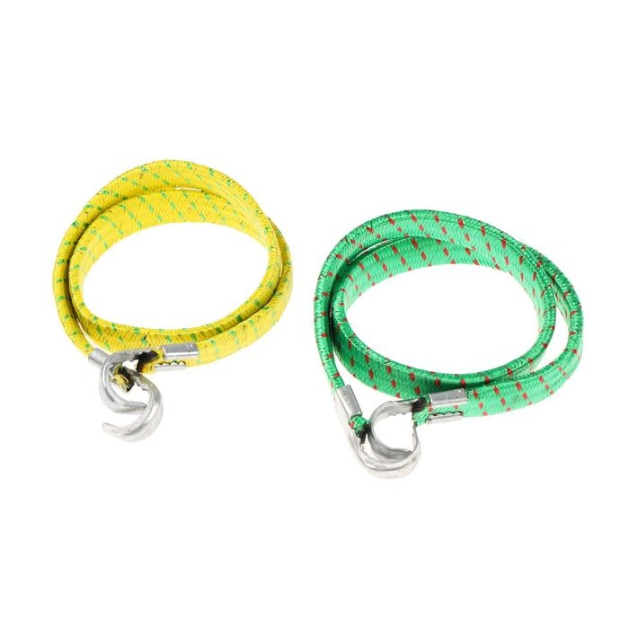 Резинка для крепления багажа TORSO, 60 см, d1.75 см, металлические крючки, МИКС, набор 2 шт Резинка для крепления багажа TORSO, 60 см, d1.75 см, металлические крючки, МИКС, набор 2 шт