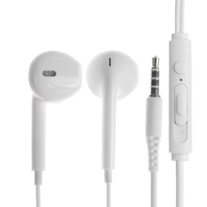 Наушники BYZ S870, проводные, вкладыши, микрофон, 3,5 мм, 1.2 м, белые Наушники BYZ S870, проводные, вкладыши, микрофон, 3,5 мм, 1.2 м, белые