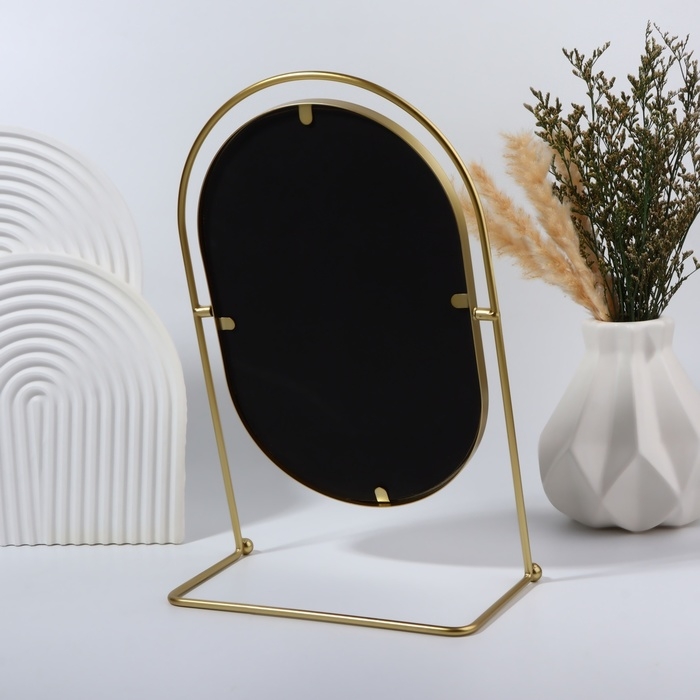 Зеркало настольное «Богема», зеркальная поверхность 17,5 × 26,5 см, цвет золотой Зеркало настольное «Богема», зеркальная поверхность 17,5 × 26,5 см, цвет золотой