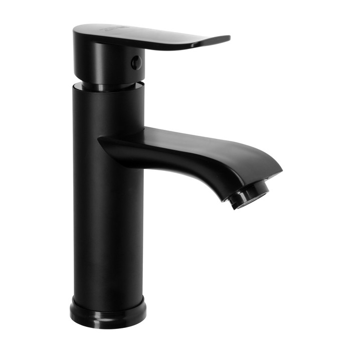 Смеситель для раковины ZEIN Z3717, однорычажный, длина излива 12 см, пластик, чёрный Смеситель для раковины ZEIN Z3717, однорычажный, длина излива 12 см, пластик, чёрный