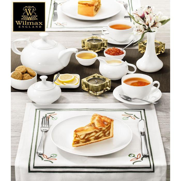 Чайная пара фарфоровая Wilmax Olivia, 2 предмета: чашка 250 мл, блюдце d=15 см, цвет белый Чайная пара фарфоровая Wilmax Olivia, 2 предмета: чашка 250 мл, блюдце d=15 см, цвет белый