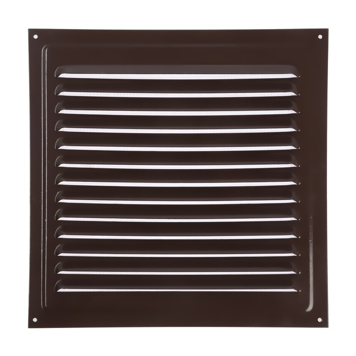 Решетка вентиляционная ZEIN Люкс РМ3030КР, 300 х 300 мм, с сеткой, металлическая, коричневая Решетка вентиляционная ZEIN Люкс РМ3030КР, 300 х 300 мм, с сеткой, металлическая, коричневая