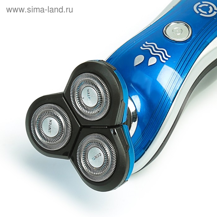 Электробритва Centek CT-2170, 3 Вт, роторная, 3 плавающие головки, черно-голубая Электробритва Centek CT-2170, 3 Вт, роторная, 3 плавающие головки, черно-голубая