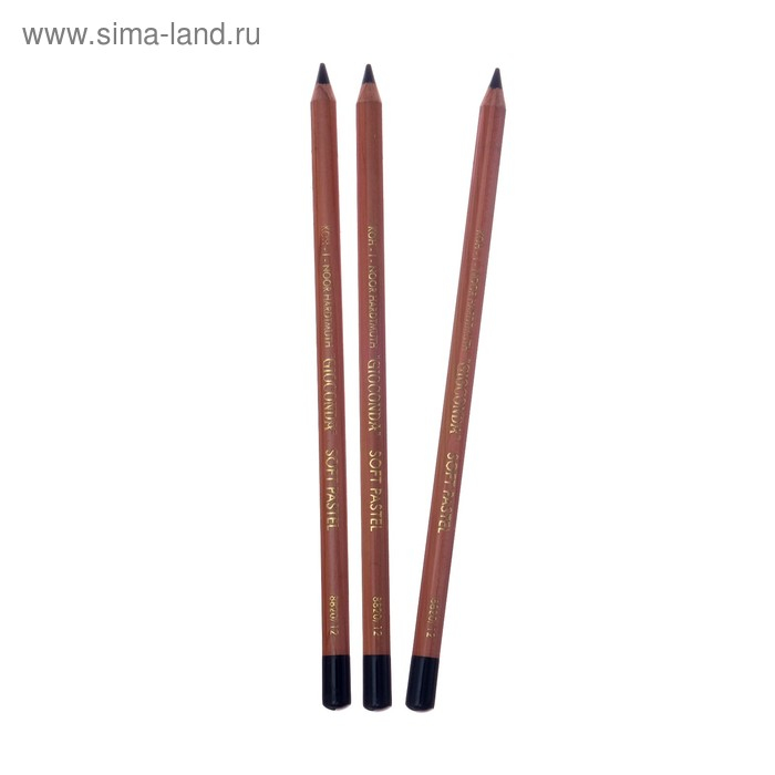Набор 3 штуки пастель сухая в карандаше Soft Koh-I-Noor 8820 GIOCONDA, черная (1295206) Набор 3 штуки пастель сухая в карандаше Soft Koh-I-Noor 8820 GIOCONDA, черная (1295206)