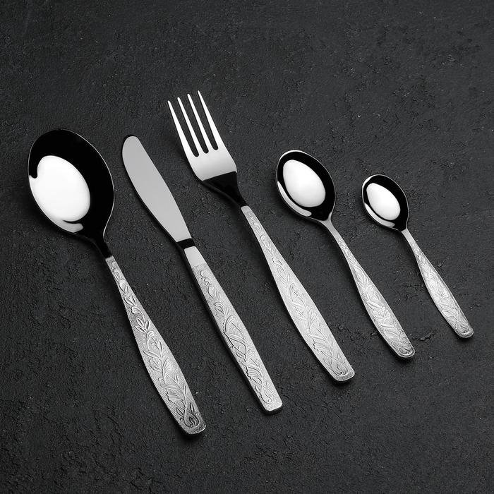 Набор столовый &laquo;Уралочка&raquo;, 30 предметов, толщина 2 мм, декоративная коробка