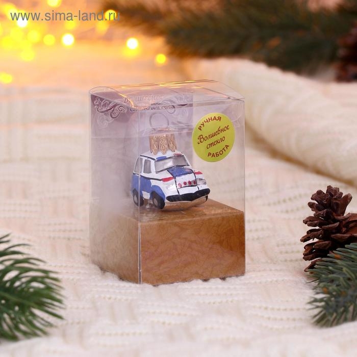 Елочное украшение Елочное украшение "Полицейская машина" (мини серия "вс") h-5 см