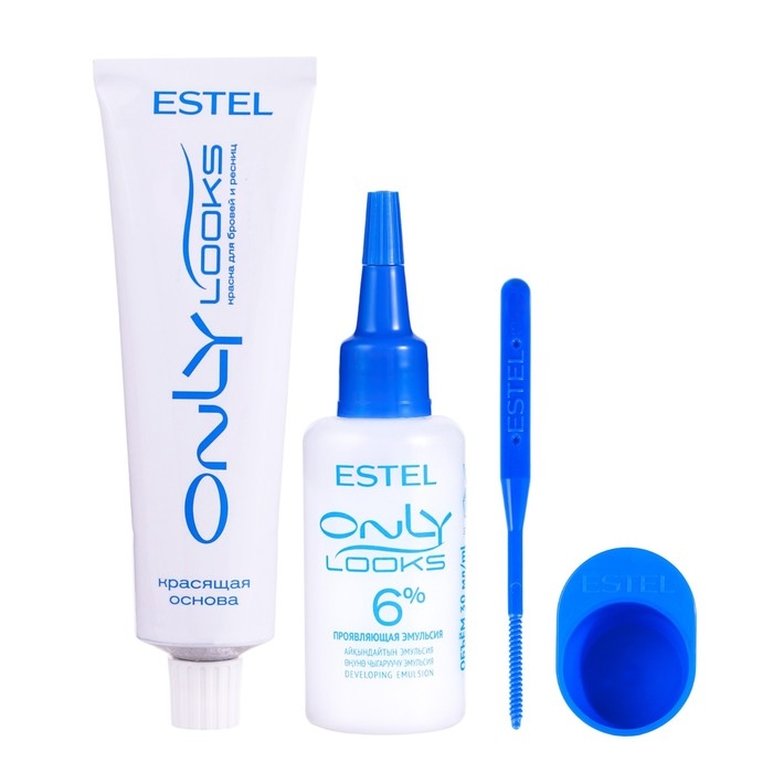 Краска для бровей и ресниц ESTEL Only Looks графит, 80 г Краска для бровей и ресниц ESTEL Only Looks графит, 80 г