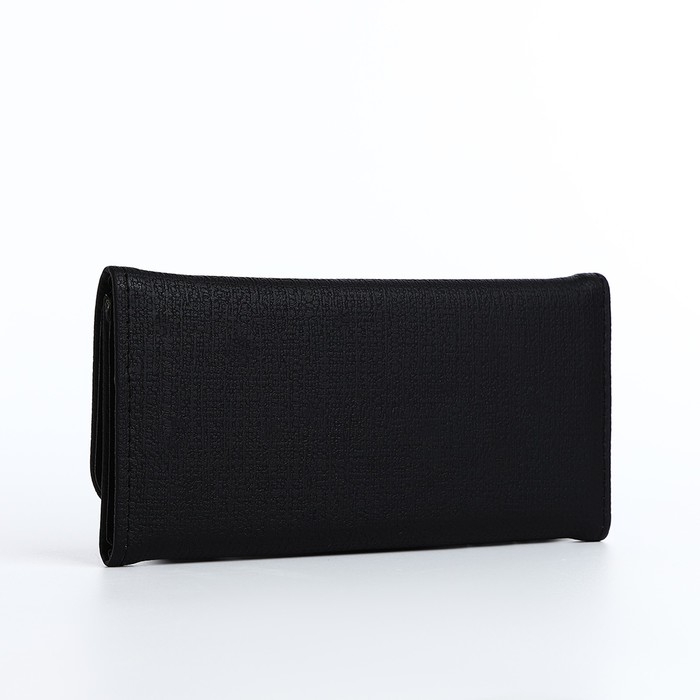 Кошелёк женский на магните, цвет чёрный Кошелёк женский на магните, цвет чёрный