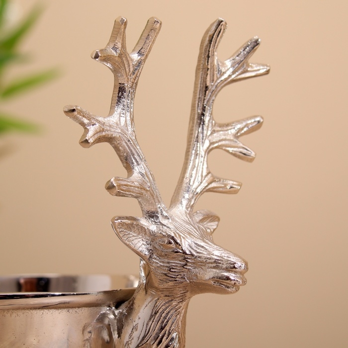 Ваза Ваза "Олени" алюминий 26х16х20 см