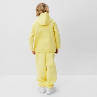 Костюм детский (худи, брюки) MINAKU: Basic Line KIDS, oversize, цвет жёлтый, рост 110