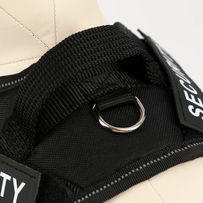 Шлейка К9 мягкая светоотражающая, размер ХS, ОГ 38-50 см, вес 3-6 кг, черная Шлейка К9 мягкая светоотражающая, размер ХS, ОГ 38-50 см, вес 3-6 кг, черная