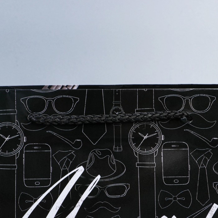 Пакет подарочный ламинированный горизонтальный, упаковка, «23 февраля», MS 23 х 18 х 8 см