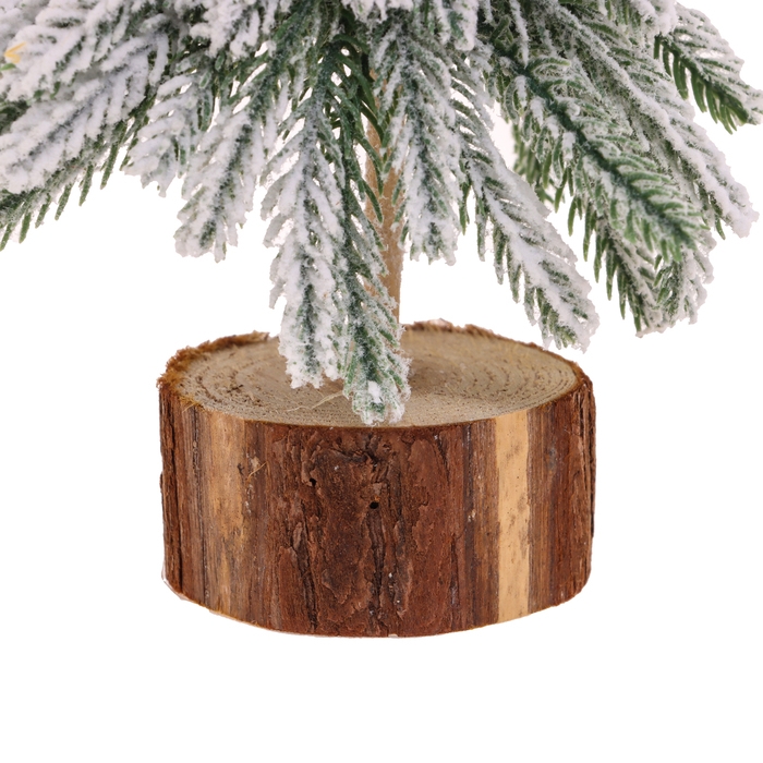 Новогодний декор «Ёлка в снегу на подставке», 12 × 12 × 18 см Новогодний декор «Ёлка в снегу на подставке», 12 × 12 × 18 см