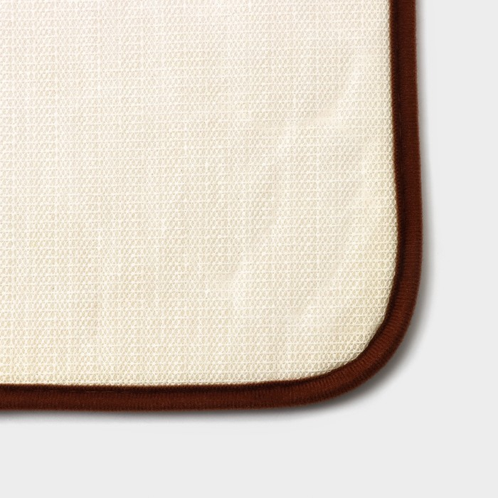 Коврики для ванной и туалета Доляна «Галька, ракушки», 2 шт: 40×50 см, 50×80 см