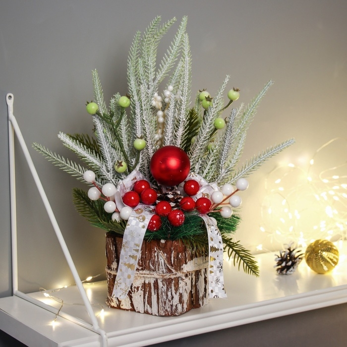 Декор  Декор "Яркая сказка" бант ягодки, 35 см