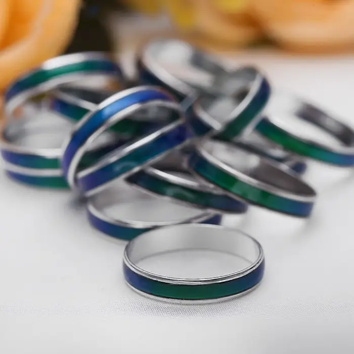 Кольцо Выбражулька «Настроение» хамелеон, 2.5 мм, размер МИКС Кольцо Выбражулька «Настроение» хамелеон, 2.5 мм, размер МИКС