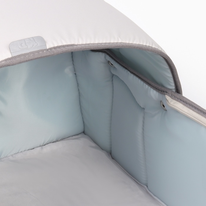 Люлька-переноска для новорожденных  «Ассорти», цвет светло-серый