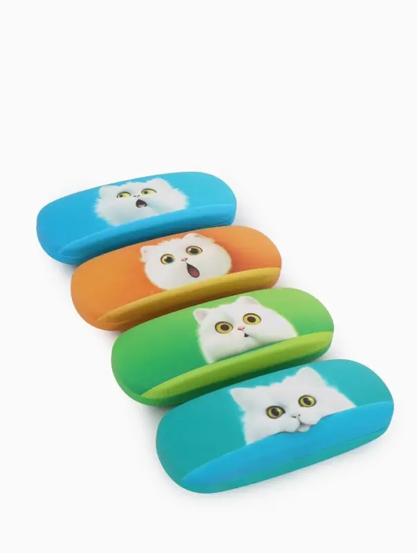 Футляр для очков Коты, 16*4*6 см, хлопушка, МИКС